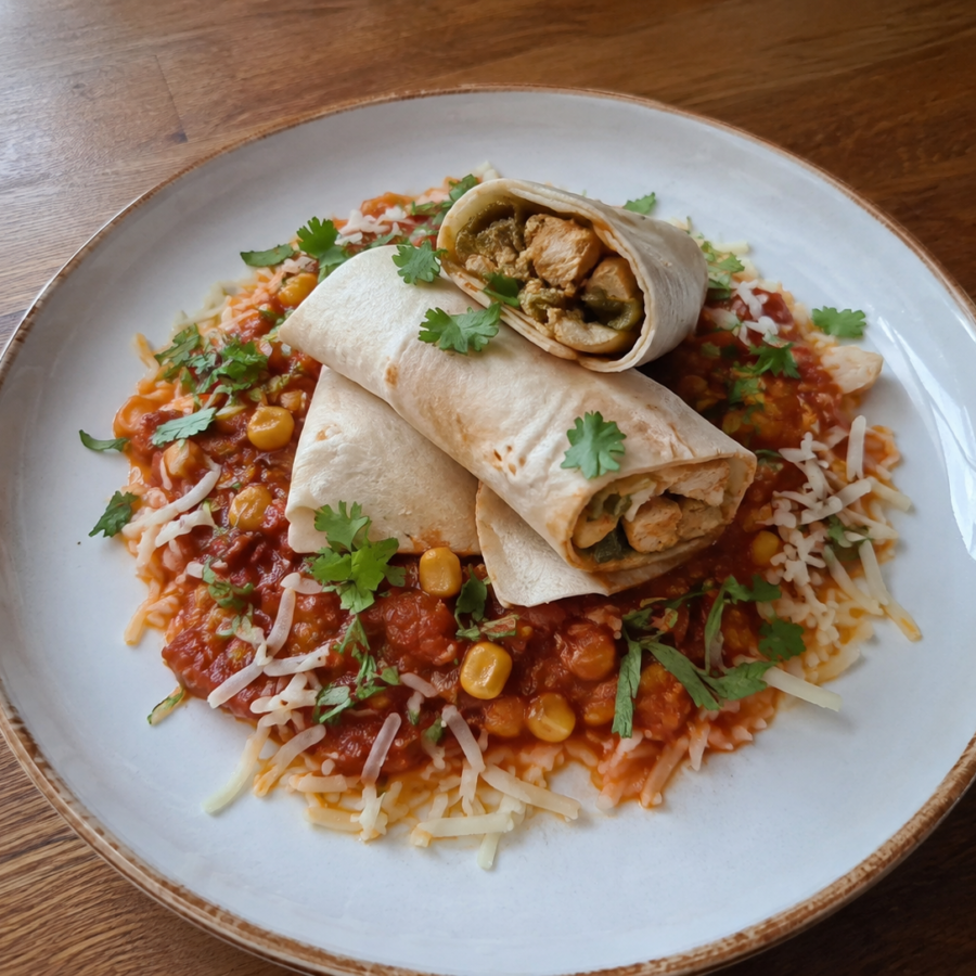 Fajitas z kurczakiem, meksykański gulasz